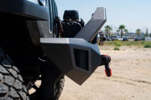 Jeep Wrangler Front Winch Bumper - Body Armor 4x4 - Orion Mid-Width - Black - `07-`22